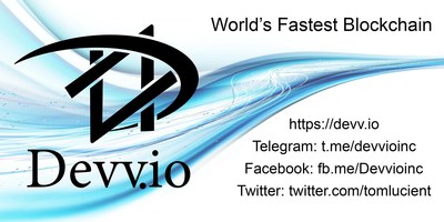 Devvio Announces the Fastest Blockchain in the World: Devvio's Devcash blockchain is the first in the world to surpass 1 million transactions per second on chain for a public blockchain. Devcash addresses all of blockchain's challenges including scalability, volatility, fraud/theft/loss, and privacy. Please go to https:devv.io to learn more.
