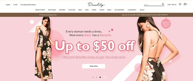 Dresslily website screenshot