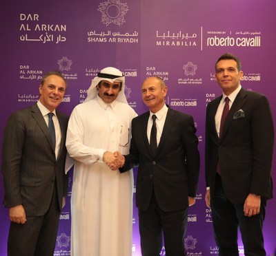 L-R Italian Ambassador in KSA, Dar Al Arkan Chairman, Roberto Cavalli CEO, DAAR CEO (PRNewsfoto/Dar Al Arkan)