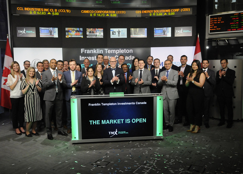 Franklin Templeton Investments Canada Opens the Market (CNW Group/TMX Group Limited)