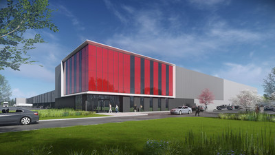 Rendering of The Cubes at Troutdale, a 350,000-square foot speculative industrial and logistics facility in the Troutdale Reynolds Industrial Park (TRIP) located on the eastside of Portland along Interstate 84.