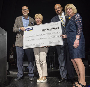Goya Foods Presents $75,000 Check to Support the Latino Concert Series at Lehman Center for the Performing Arts and Donates 2,800 Pounds of Food to Food Pantry of Lehman College