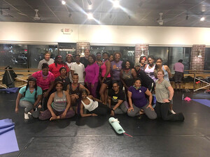 Female Warriors Strengthened Through Vinyasa Yoga Dance Class