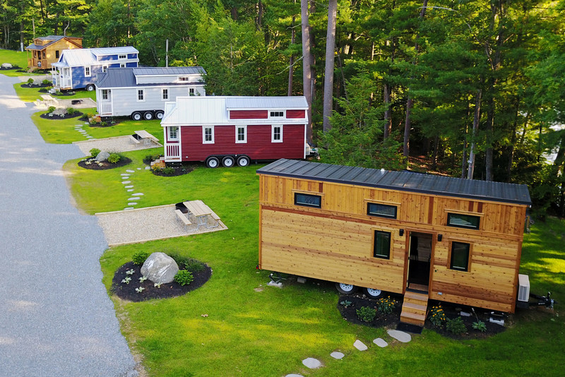 FREE Tiny Open House at Tuxbury Pond RV Resort on Saturday, May 19th Tour all five tiny houses!