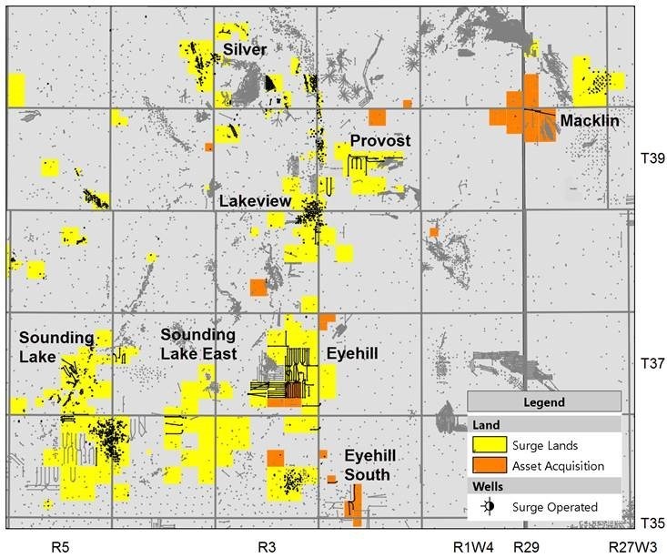 Surge Energy Inc. Announces 28.4 Million Sparky Core Area Acquisition; Upward Revision to 2018