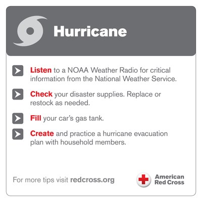 Make sure you are prepared for hurricane season with these Red Cross tips. For more information visit redcross.org.