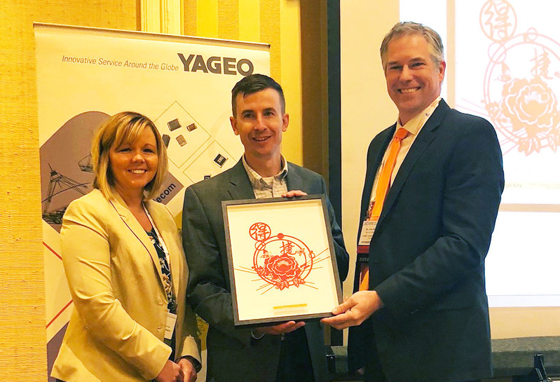 Yageo Presents Digi-Key with Global Distributor of the Year Award – North America