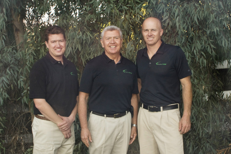 SunPower by Stellar Solar founding partners from left Brian Grems, Michael Powers and Kent Harle in 2009