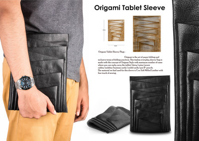 Origami Tablet Sleeve, Mohamed Khudrathulla, India (PRNewsfoto/APLF Ltd)