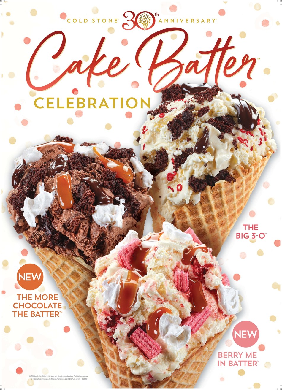Cold Stone Creamery Celebrates 30 Years With Special Summertime Creations