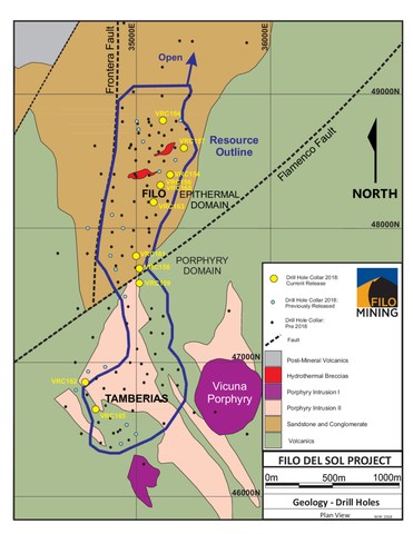 Map for Filo News Release 051618 (CNW Group/Filo Mining Corp.)