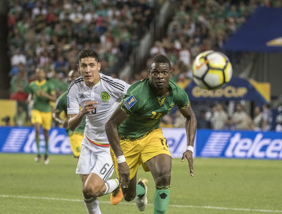 Sports Authority Field at Mile High will host part of the 2019 CONCACAF Gold Cup. Pictured: Mexico vs. Jamaica compete at Sports Authority Field at Mile High in the 2017 CONCACAF Gold Cup.