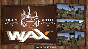 3D Interactive Blockchain Game 'CryptoBarons' Partners with WAX and OPSkins Marketplace