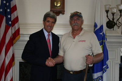 Mr. Diabetes with Senator John F. Kerry in Fanieul Hall, Boston