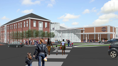 Rendering of the new Primary School Learning Center at Atlanta International School, one of three projects being built by SG Contracting in Atlanta.