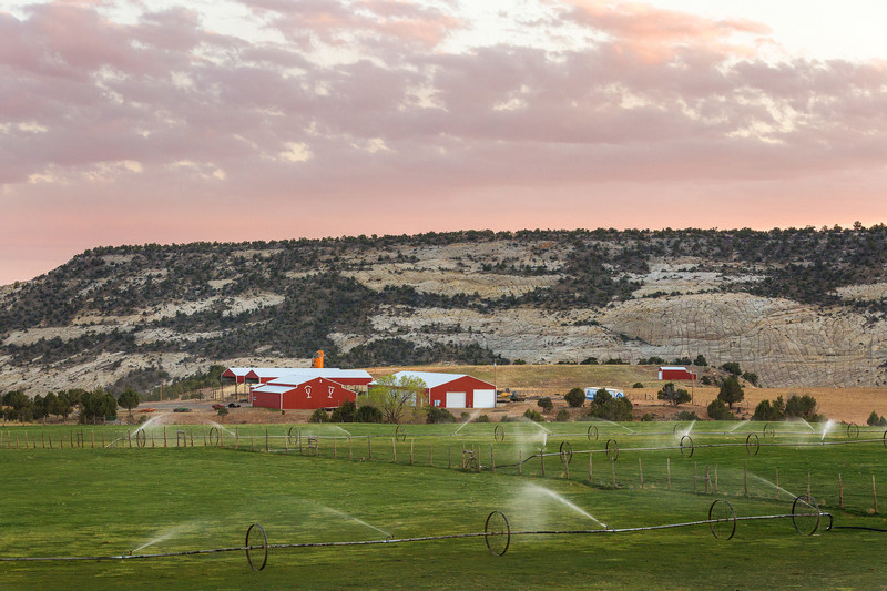 The ranch benefits from ample water rights, providing a steady and valuable supply of water to support ranch operations. Boulder Creek also runs through a portion of the property. Learn more at UtahLuxuryAuction.com.