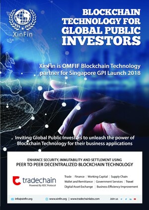 La plataforma blockchain XinFin.io se asocia con OMFIF para el lanzamiento Global Public Investors 2018