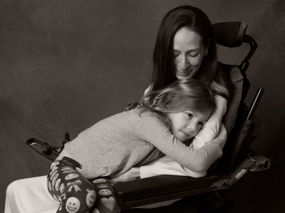 Sarah Coglianese | Sarah, with daughter Scarlett. Diagnosed with ALS on June 22, 2012. Photo: Rebecca Brown