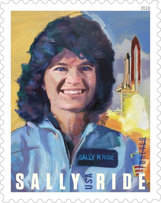 Sally Ride, America's first woman in space, a pioneering astronaut, brilliant physicist and dedicated educator who inspired the nation, will be commemorated on a Forever stamp tomorrow.   Followers of the U.S. Postal Service's Facebook page can view the 8 p.m. EDT, ceremony live at Facebook.com/USPS. Share the news using the hashtags #SallyRideForever and #AstronautStamps.