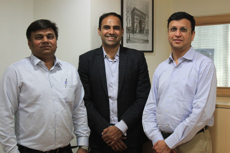 Prashant Akhawat, Chief Operating Officer - ?Telerad Tech, Prashant Warier, CEO, Qure.ai and Kishor Joshi, Vice President - Global Sales & Business Development (PRNewsfoto/Qure.ai)