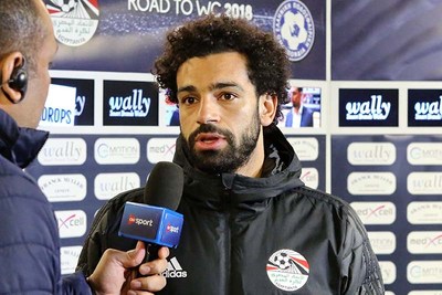 Mohamed Salah with the Wally Smart