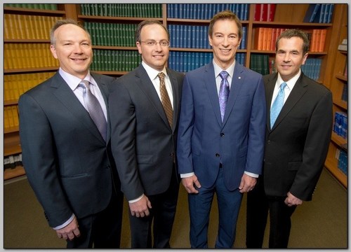 L to R: Michael Nordlund, M.D., Ph.D., vice chairman of the board at CEI; Daniel Miller M.D., Ph.D., chief medical officer at CEI; Clyde Bell, chief executive officer of CEIVP; Robert Foster, M.D., chairman of the board at CEI.