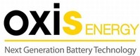 OXIS Energy Logo (PRNewsfoto/OXIS Energy Ltd)
