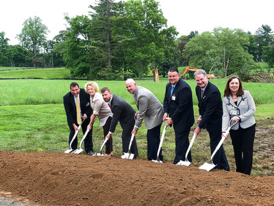 R-L, Trish O'Keefe, President of Morristown Medical Center; Robert H. Conley, Mayor, Borough of Madison; Robert Peake, Director, Facilities, Construction & Real Estate, Atlantic Health System; Russ Bailey, Chief Operating Officer, Inpatient Rehabilitation Hospitals, Kindred Hospital Rehabilitation Services; Cleve Haralson, Vice President Real Estate & Development for Kindred; Lexie Reeves, Divisional Vice President of Business Development, Kindred ; Joseph D'Auria, CFO, Morristown Medical Center