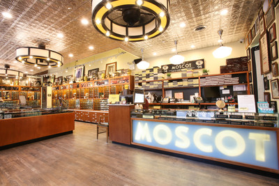 The inside of MOSCOT's new 555 Sixth Ave location