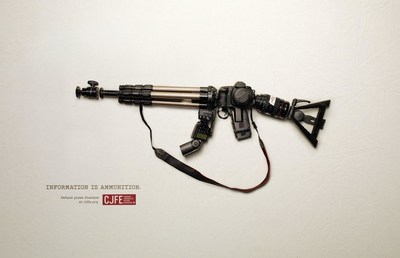 CJFE - Information is Ammunition (CNW Group/Canadian Journalists for Free Expression)