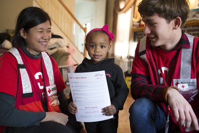 Sound The Alarm installation event in New York, New York. Photo by: Marko Kokic for the American Red Cross