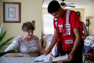 Smoke alarm installations at the Sound the Alarm event in Wilmington, North Carolina. Photo by Adam Jennings/American Red Cross