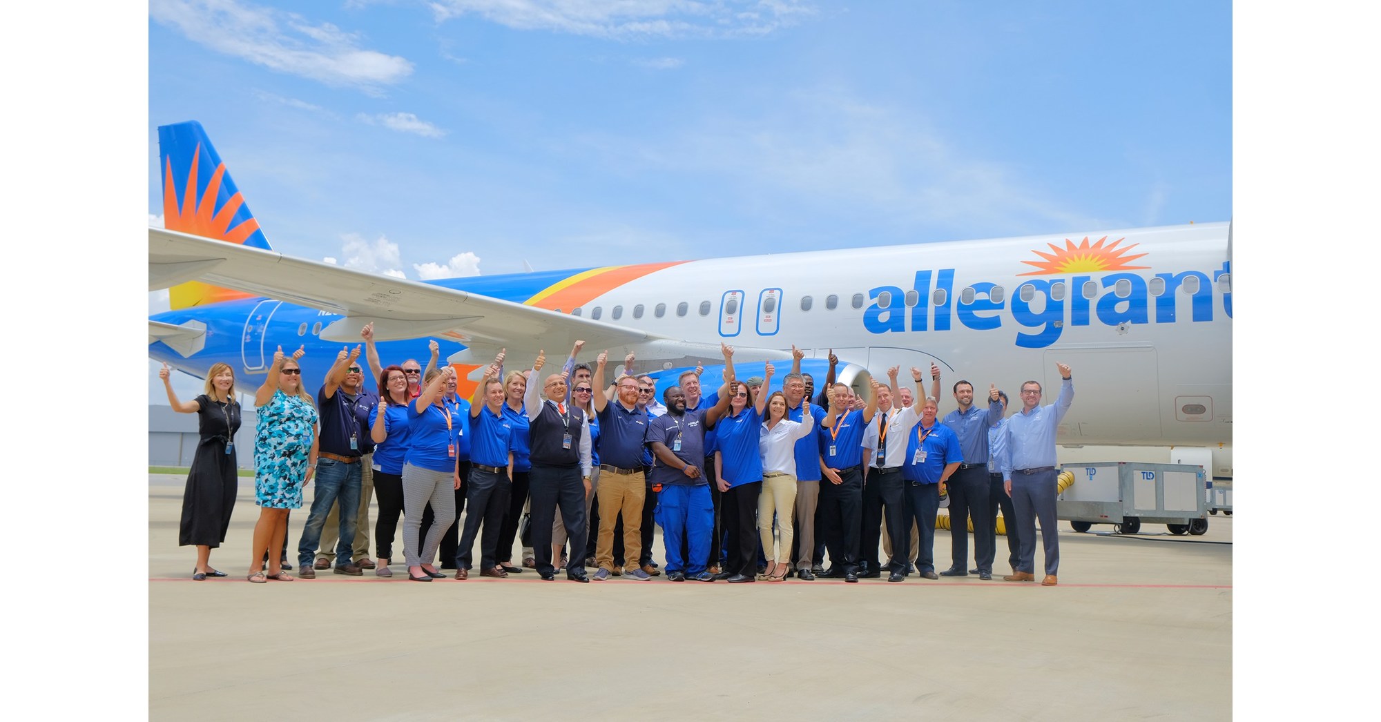 Allegiant Its FirstInFleet American Made Airbus A320