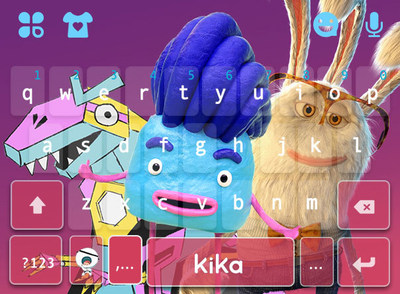 Kika Powers the Imaginary Friend Society Keyboard and Stickers