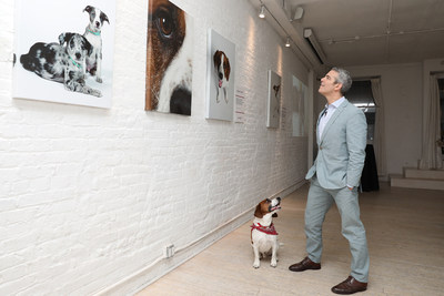 Andy Cohen admires the visible differences he's seen in Wacha by feeding Purina ONE at Gallery 28 in New York City on Tuesday, May 22. The gallery features never-before-seen photos of Andy and Wacha in their home. Purina ONE is donating $5, up to $28,000, to the Petfinder Foundation for every person who signs up for the Purina ONE 28-Day Challenge between May 22 and June 30 to help more dogs, like Wacha, find their forever homes.