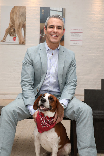 Andy Cohen and Wacha pose for a photo at Gallery 28 by Purina ONE®, which celebrates the brand’s ONE Difference Campaign in New York City on Tuesday, May 22. The gallery features never-before-seen photos of Andy and Wacha in their home. Purina ONE is donating $5, up to $28,000, to the Petfinder Foundation for every person who signs up for the Purina ONE 28-Day Challenge between May 22 and June 30 to help more dogs, like Wacha, find their forever homes.
