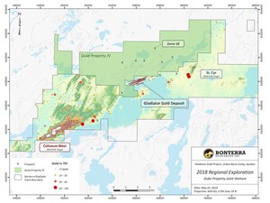 Bonterra to Acquire Strategic Property Position from Beaufield Resources Surrounding Gladiator Gold Deposit