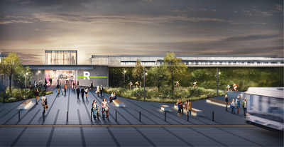 Architectural renderings of the Réseau express métropolitain future stations (CNW Group/Réseau express métropolitain - REM)