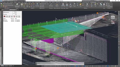 Modeling and dimensioning of a bridge in As-Built™ for AutoCAD®  Software