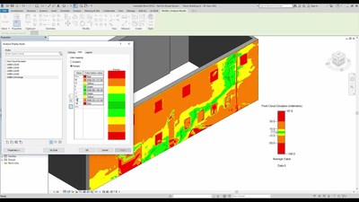Surface Analysis according to USIBD Level of Accuracy ranges in As-Built™ for Autodesk® Revit®