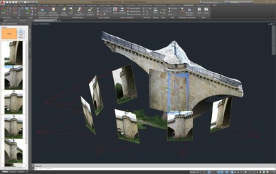 Desenvoltura de una superficie modelada basada en imágenes orientadas en el software As-Built™ para AutoCAD®