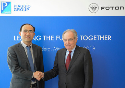 Foton Motor and Piaggio Group signed an agreement for the development of light commercial vehicles