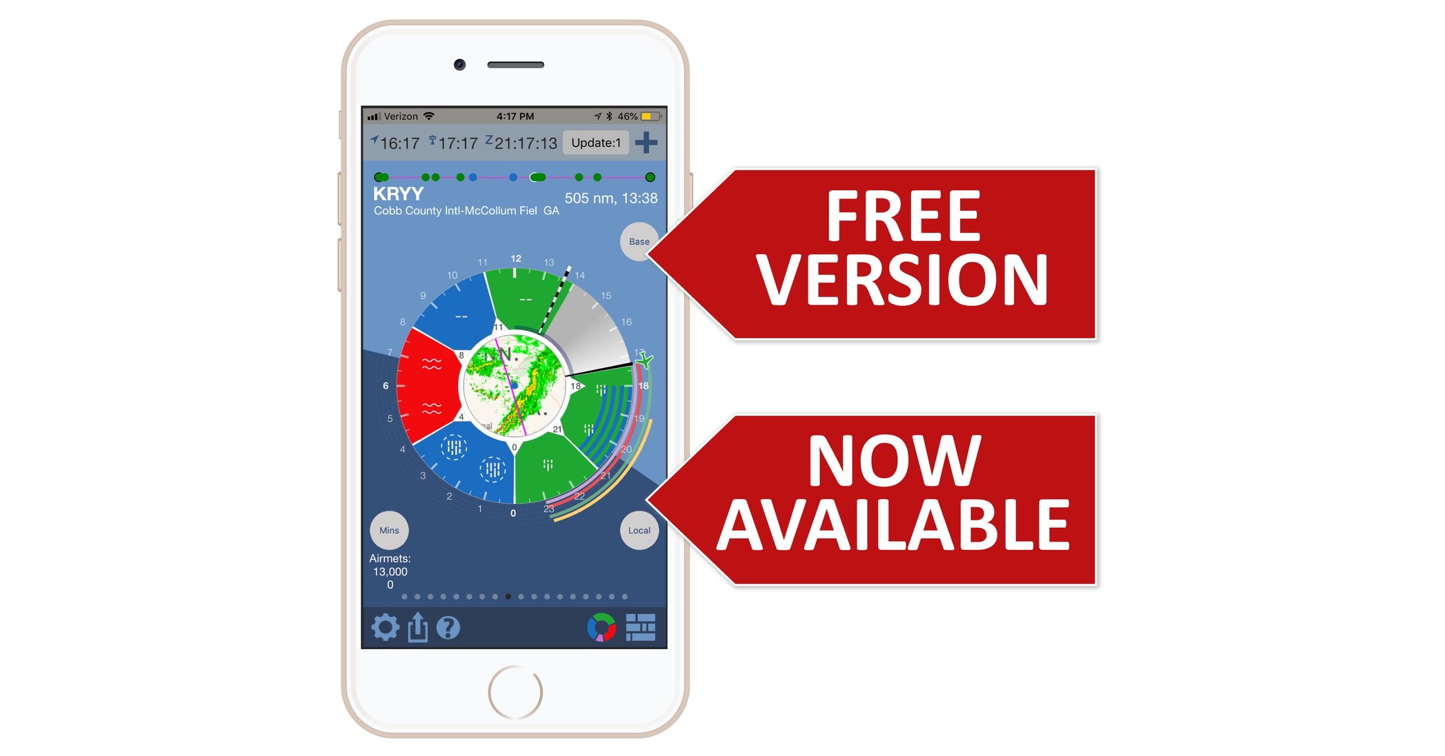 Free Version of Wx24 Pilot Aviation Weather App Now Available