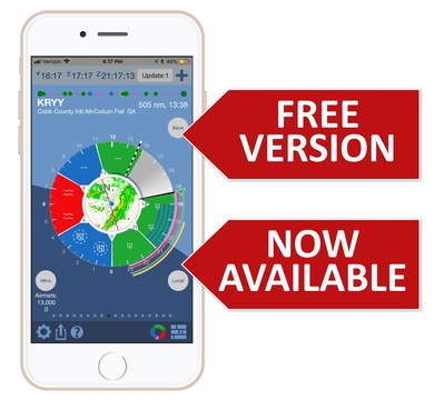 The free version of Wx24 Pilot has many of the features that make it a popular iPhone and iPad aviation weather app
