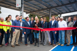 Los Altos SD and ForeFront Power celebrate completion of nine solar canopy systems