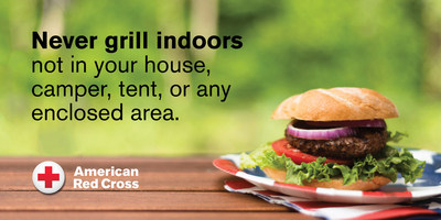 Never grill indoors. Not in your house, camper, tent, or any enclosed area.