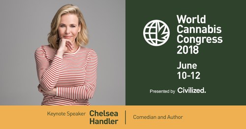 World Cannabis Congress announces keynote speaker Chelsea Handler (CNW Group/Civilized Worldwide Inc. (Civilized))