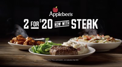 Applebee’s® Conquers Cravings by Bringing Steak Back to Its Signature 2 for $20 Menu for a Limited Time