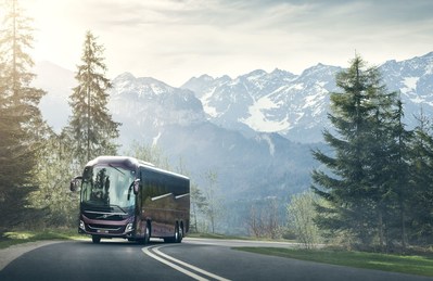 Design, safety and comfort are in focus when Volvo launches a new platform for long-distance buses. (PRNewsfoto/Volvo Bus Corporation)