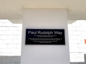 Paul Rudolph Way at Sarasota High School Now Official